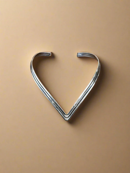 Statement Collar Silver Neck Piece