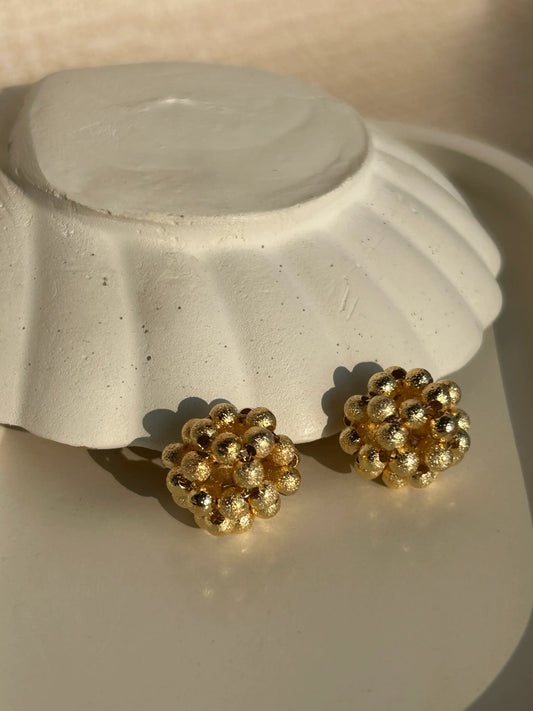 Golden Beads Stud
