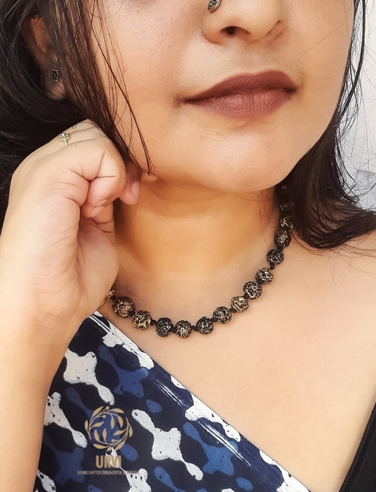 Terracotta Rudraksha Choker Set