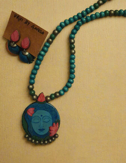 Buddha Mural Pendant Necklace