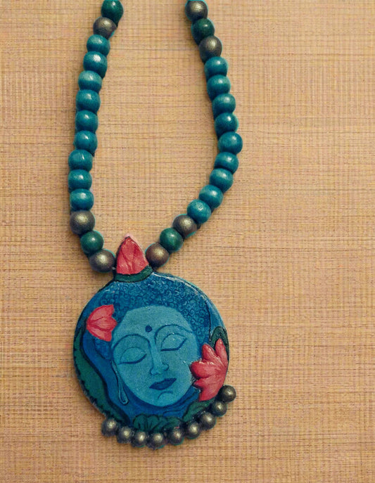 Buddha Mural Pendant Necklace