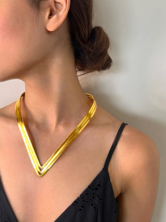 Statement Collar Neck Piece Gold