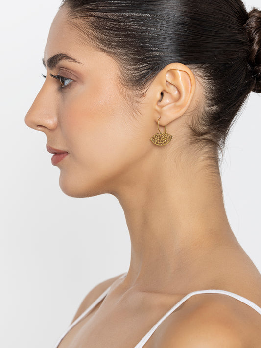 Arc Brass Earrings