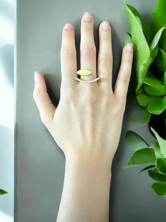 Golden Verdure Ring - Adjustable