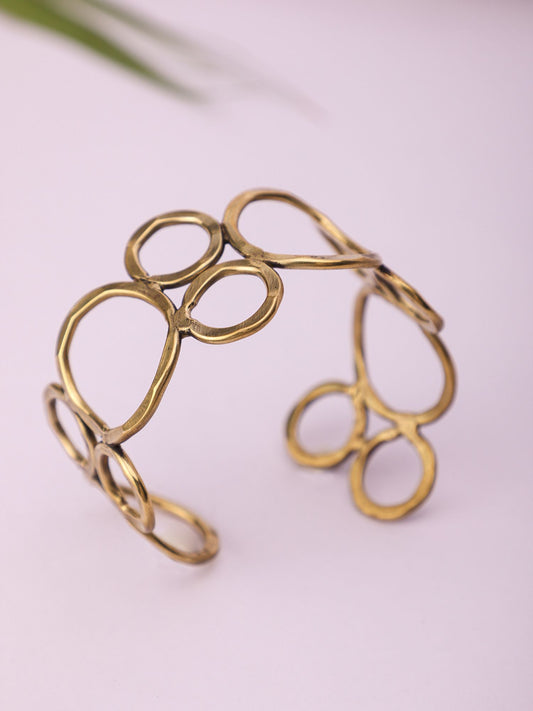 Patterned Gold Bracelet