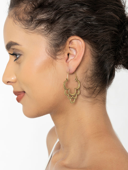 Concentric Clover Earrings
