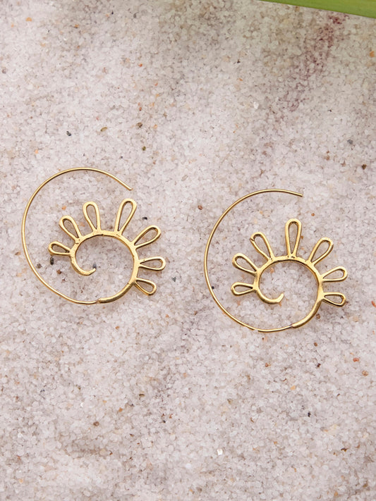 Spiral Sunshine Earrings
