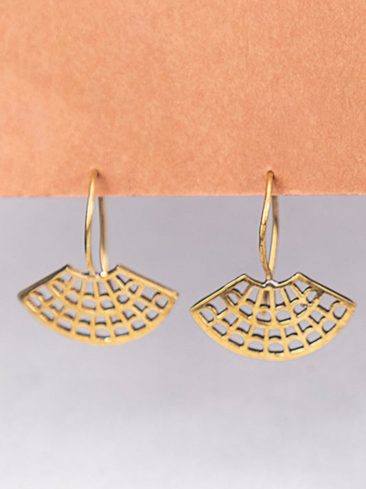 Arc Brass Earrings