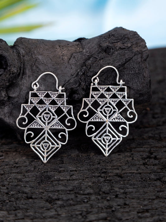 Oxidized Heavy Earrings