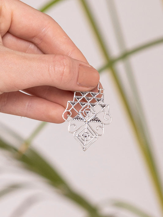 Oxidized Heavy Earrings