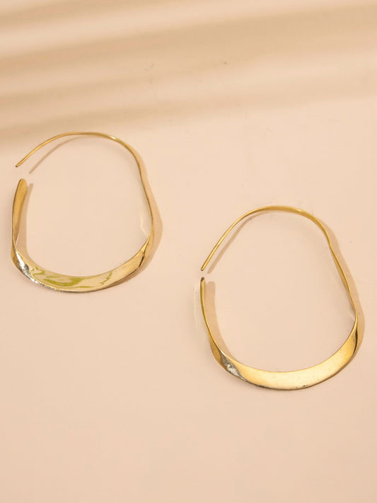 Daily Wear Brass Hoops