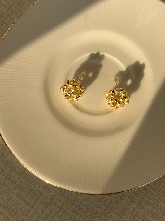 Golden Beads Stud