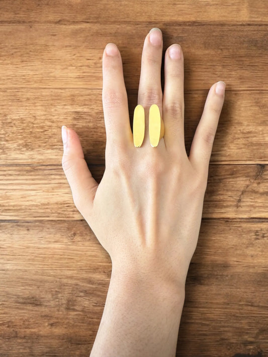 Golden Eclipse Ring - Adjustable